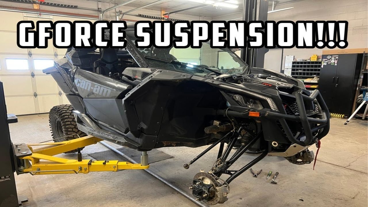 Установка пружин подвески GForce на Can Am Maverick X3