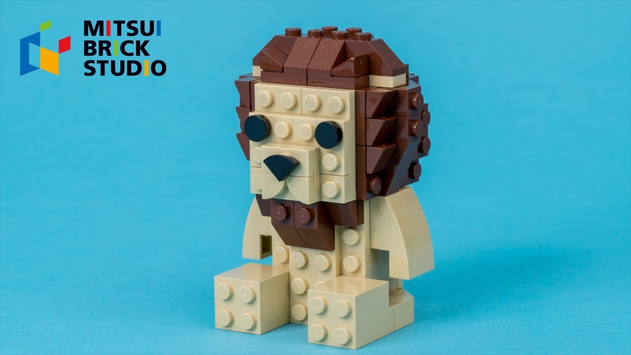 How to Build a Lion with LEGO Bricks