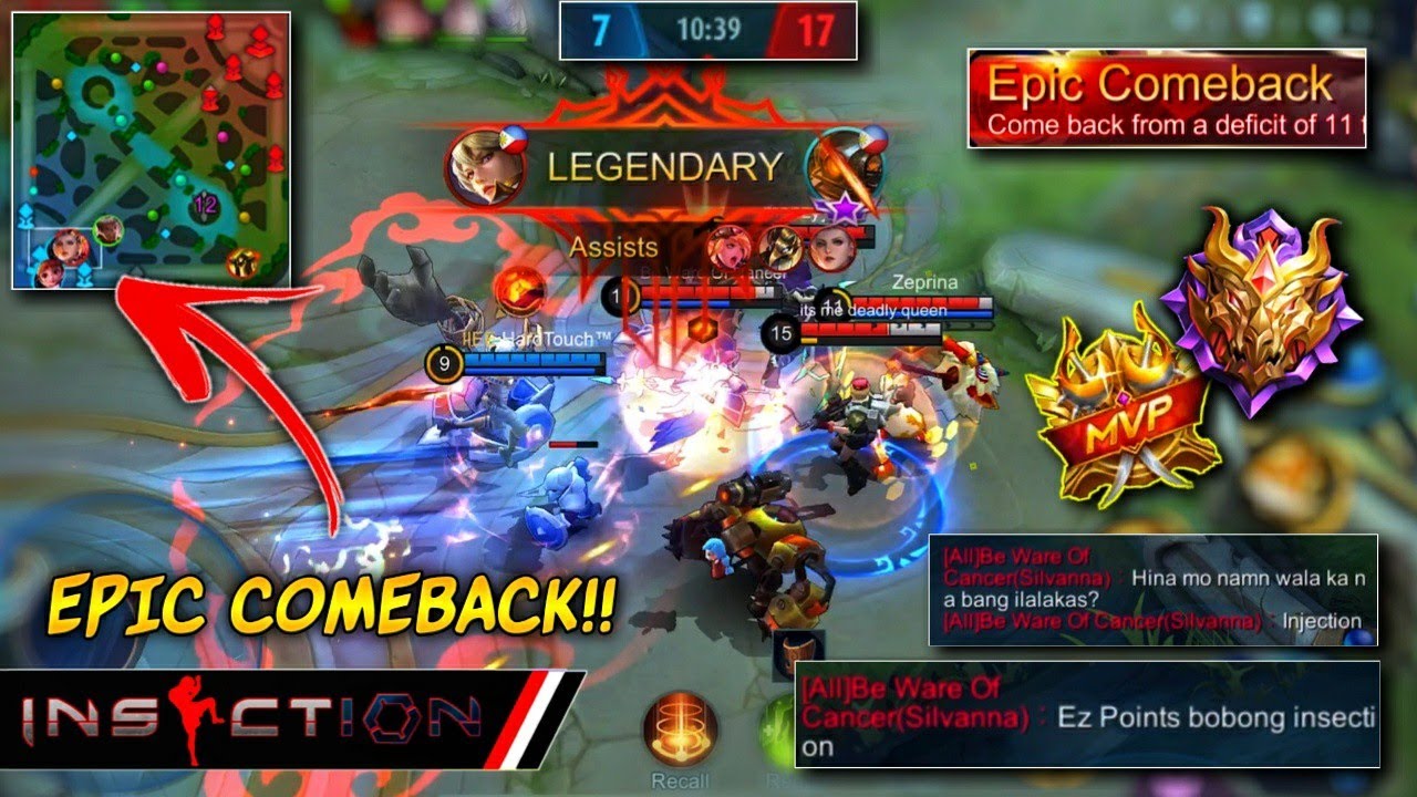 iNSECTiON Destroyed a Trashtalker Enemy Again! 🔥 | Solo Rank Gameplay [ iNSECTiON ] MLBB