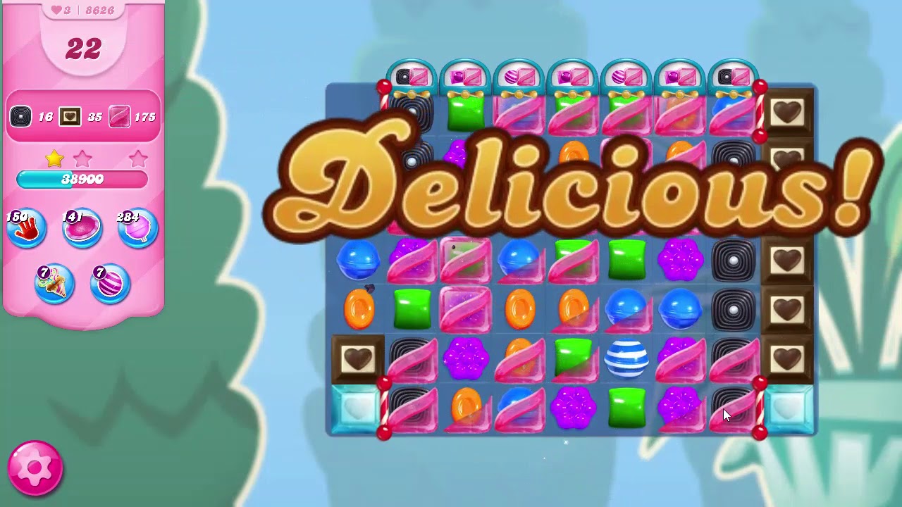 Candy Crush Saga Level 8626 NO BOOSTERS