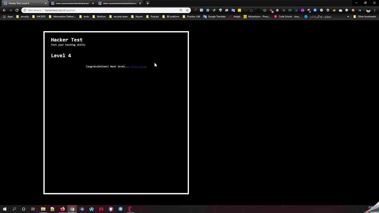Hackertest Level 4,5 - solution