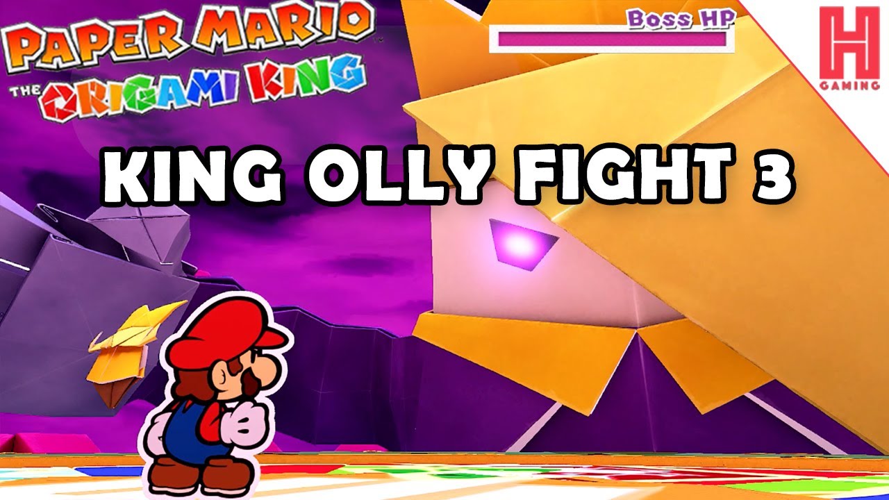 How To Beat King Olly Boss Fight 3 - Paper Mario: The Origami King