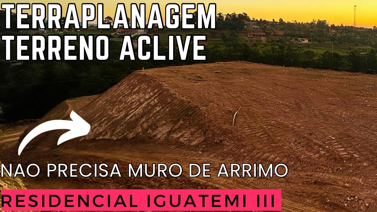 Terraplanagem em terreno aclive