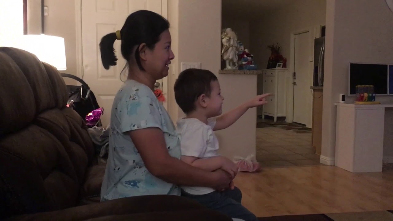 James watching Home Alone 2 for the 2nd time!! Now with Mommy