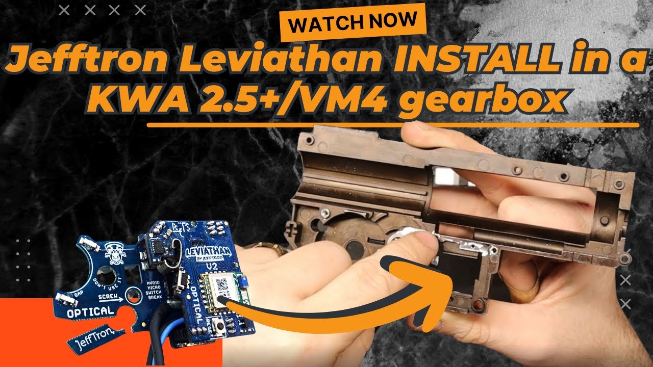 Jefftron Leviathan install in a KWA with a 2.5+ gearbox or VM4 gearbox #jefftron #airsoft
