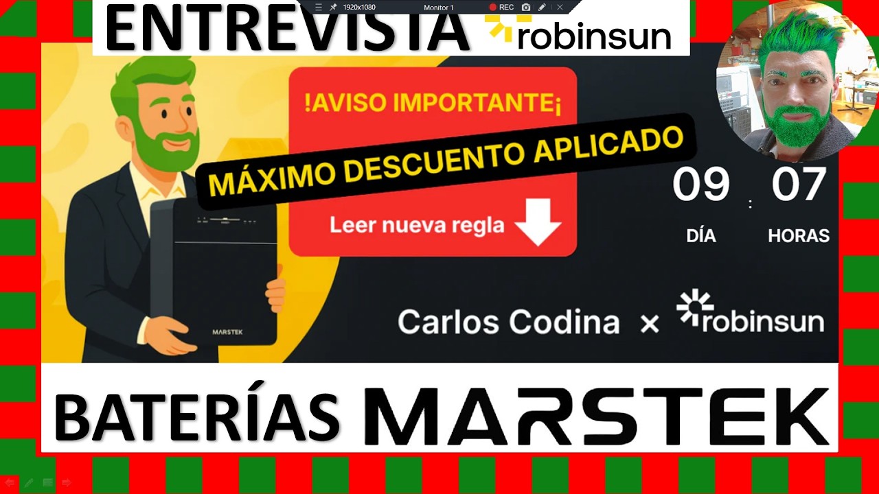 💥Ya tenemos el precio mínimo garantizado para las Baterías Marstek. Entrevisto al equipo de Robinsun