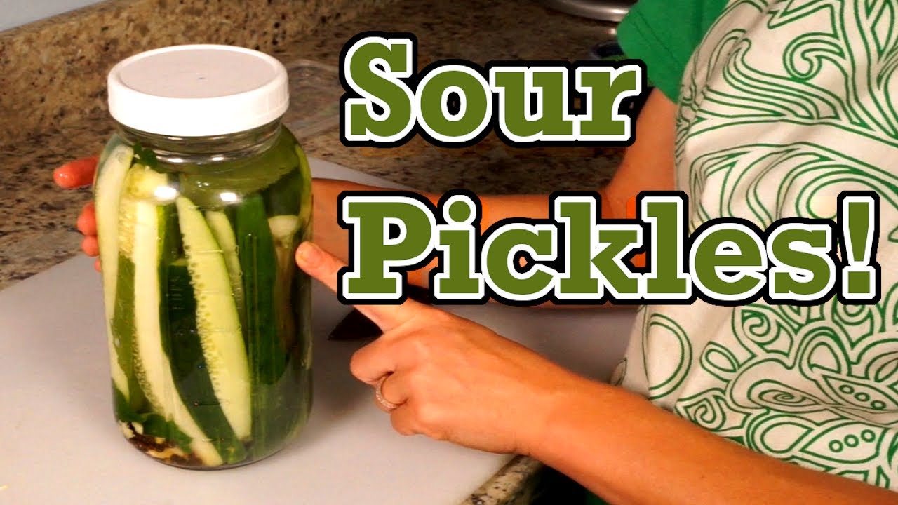 Fermented Sour Pickles (What to do with Lots of Cucumbers!)