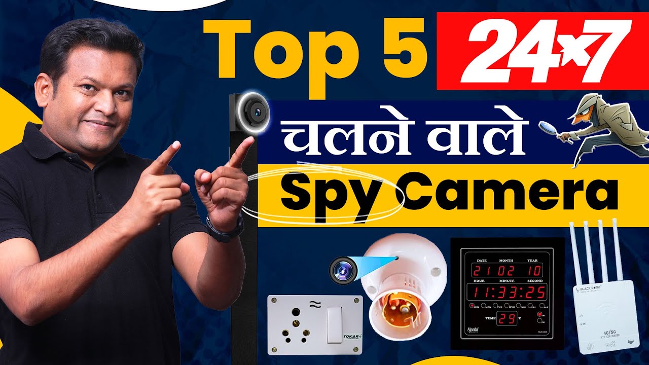 Best 5 Wireless Spy Cameras 24/7 Surveillance for Your Home & Office | TOP 5 Permanent Hidden Camera