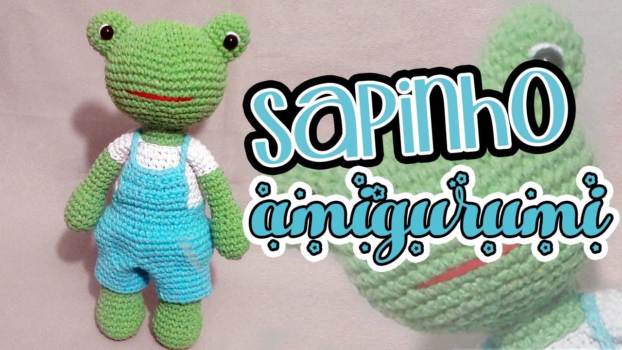 sapinho em crochê amigurumi parte 1