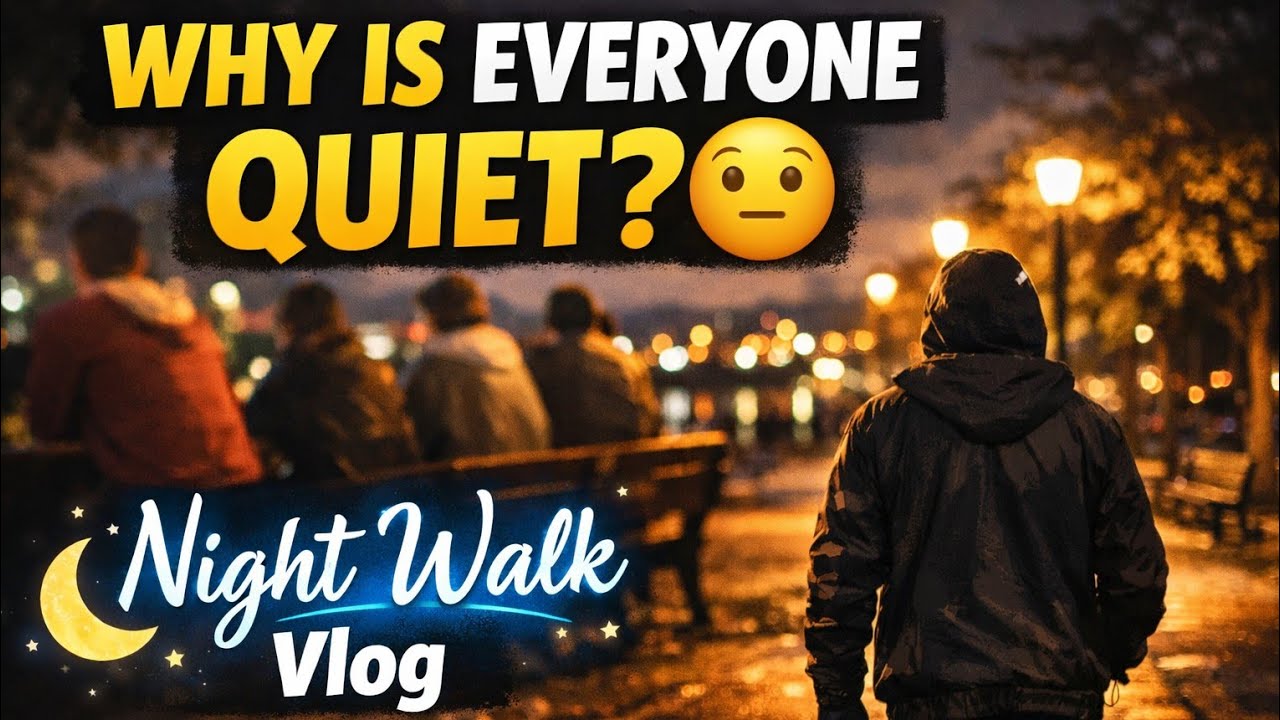 Why Is Everyone So Quiet Today? 🤔 | Night Walk Vlog 🫤 #trending #youtube @desifamily-i4k 