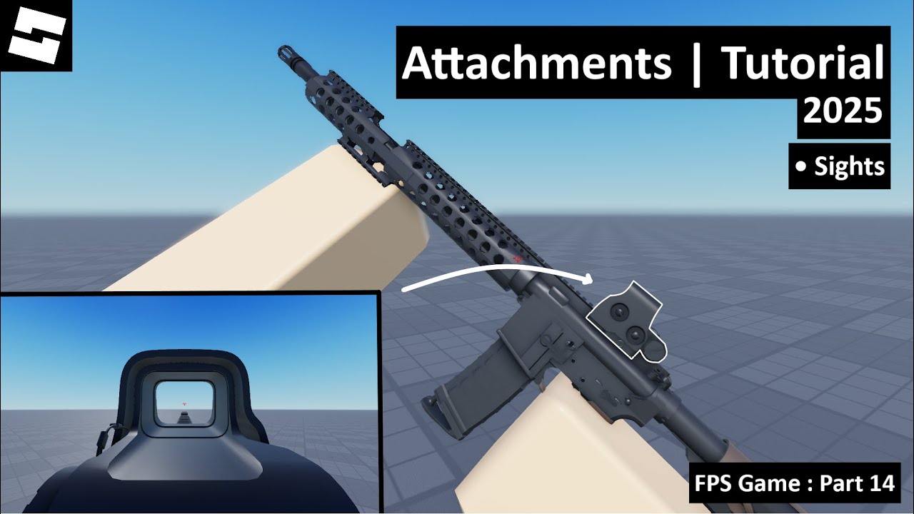 How to make Weapon Attachment Sights in Roblox Studio | Tutorial