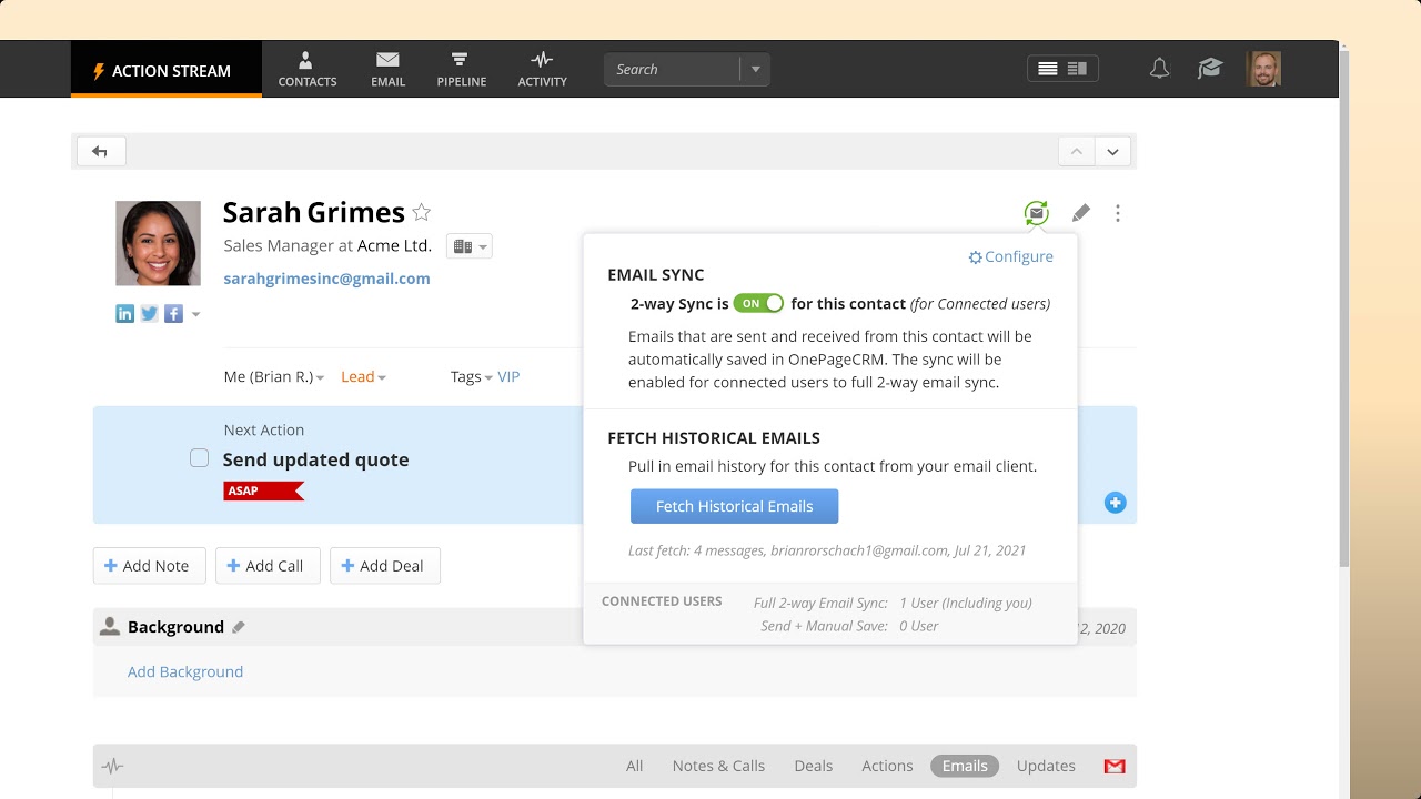 How to log historical emails in your CRM | CRM Email Integration