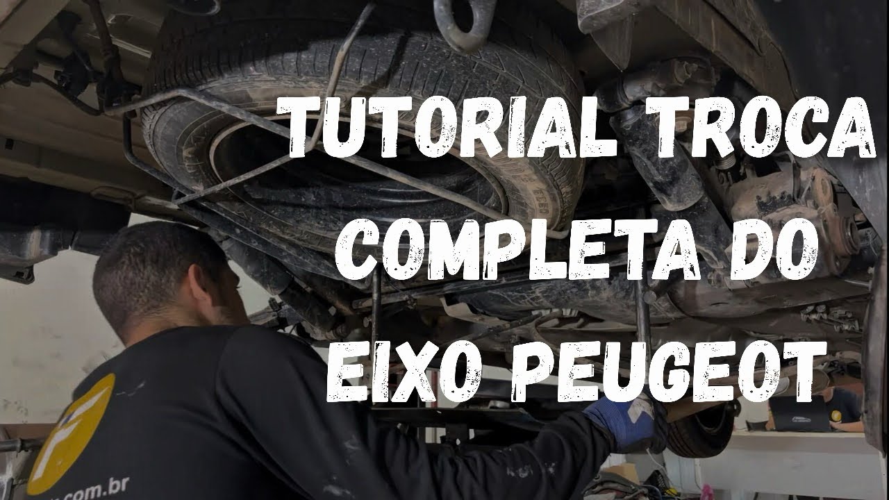 Tutorial Troca Completa do Eixo Traseiro Peugeot 206 SW Escapade Com Rolamento Original - FE IMPORTS