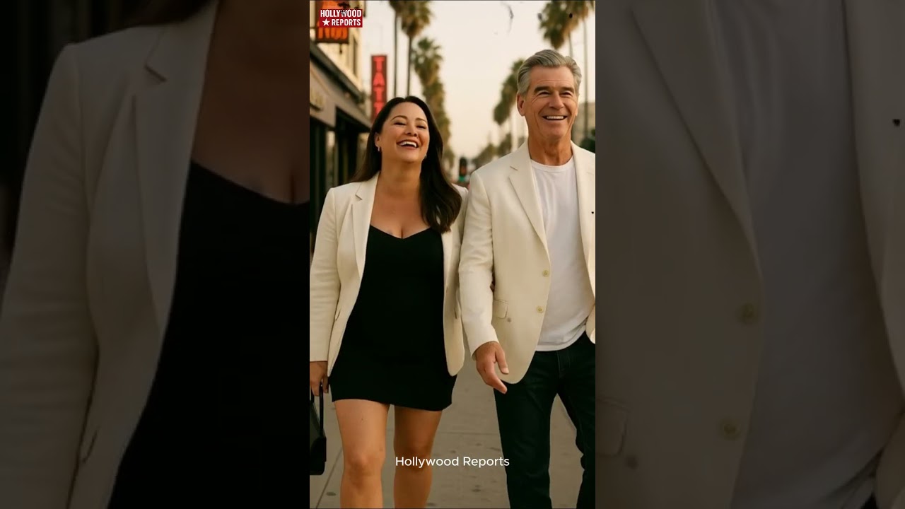 Pierce Brosnan & Keely Shaye Smith &mdash; Effortless Hollywood Street Style 🖤🤍#shorts #hollywood