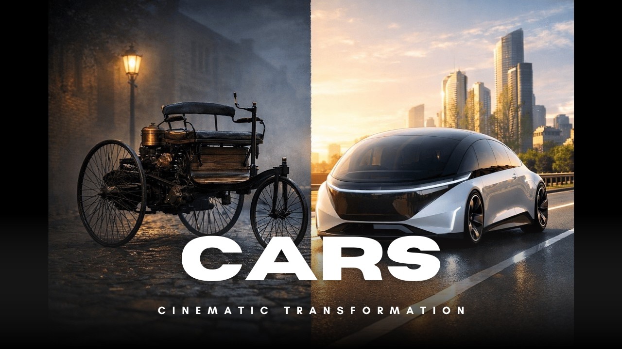 The Evolution of Cars — A Cinematic Journey from 1886 to the Future