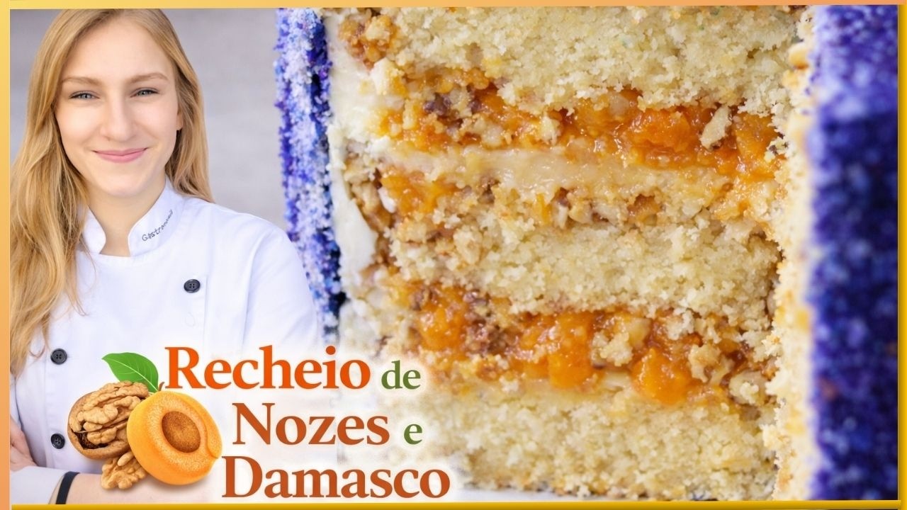 RECHEIO DE NOZES E DAMASCO (combinação perfeita) | Receita da Andri