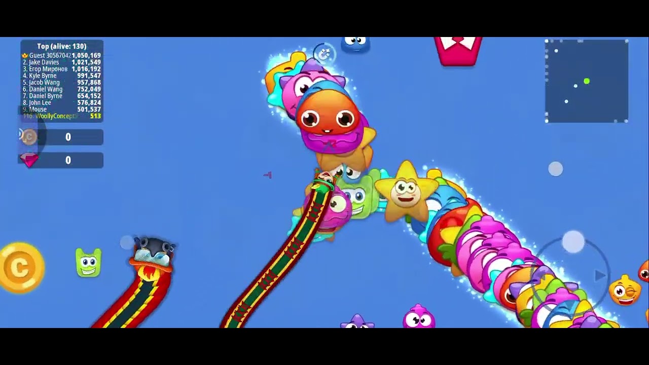 New Worms zone red and Hara snake gaming video 🐍🔥🔥#wormszone #gameplay #viral #youtube#gaming #video