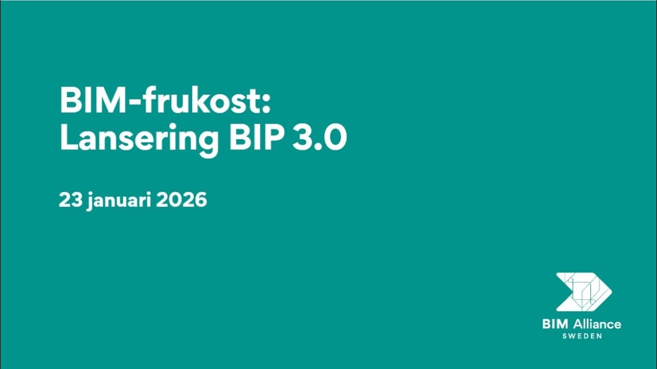 BIM frukost Lansering BIP 3 0