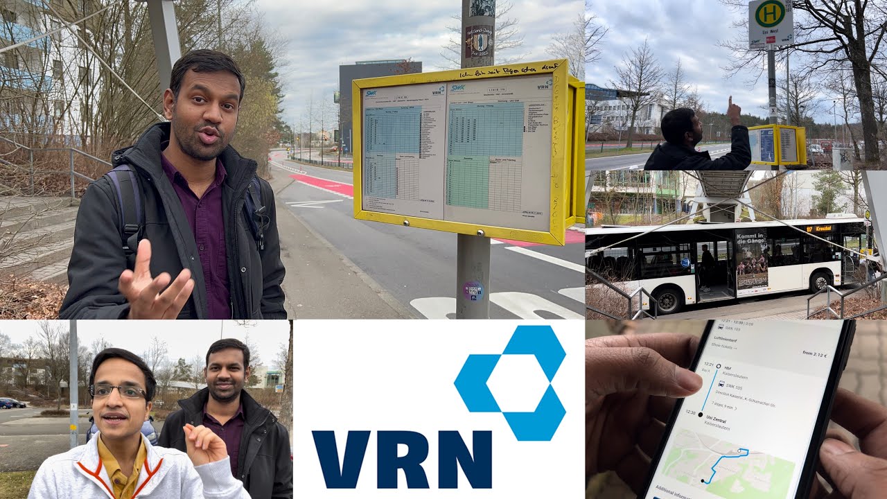 Public Transportation in Germany 🇩🇪 Part-1: VRN App 🚎 🚃 Step-by-step Guide, Usage and Navigation