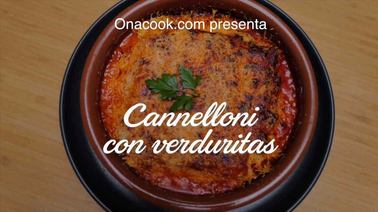 Cannelloni con verduritas