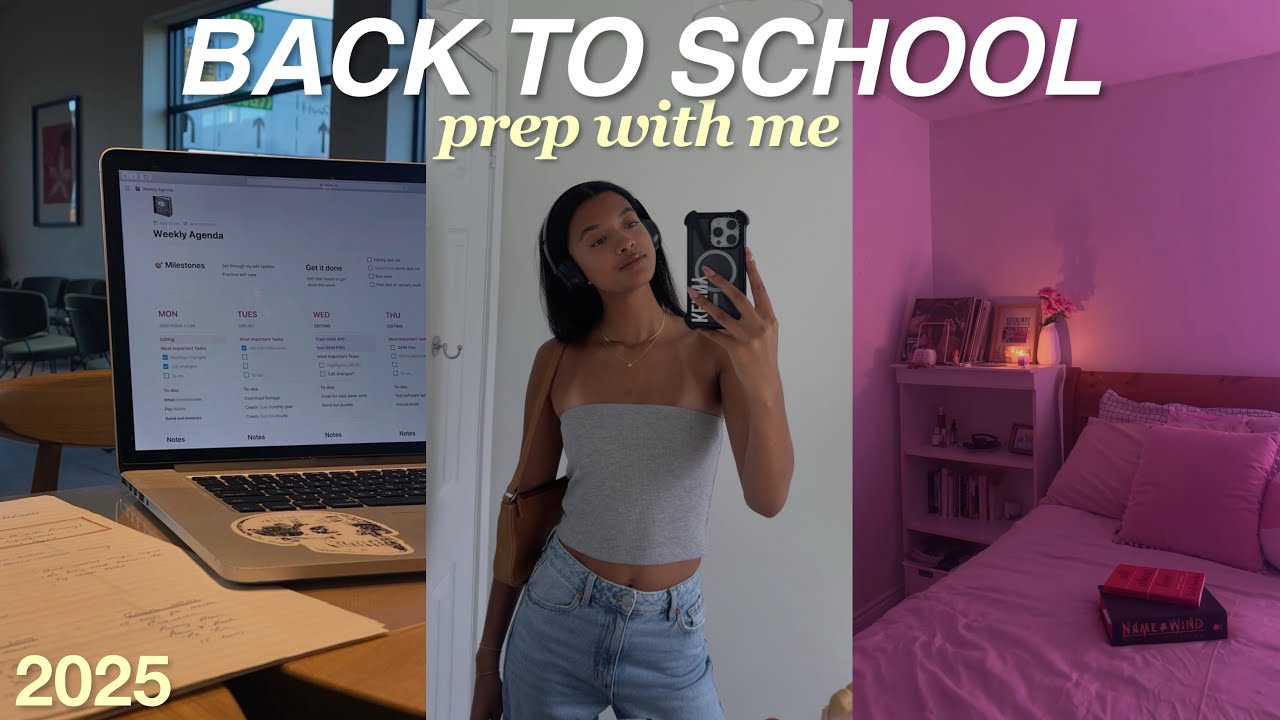preparing for back to school 📓 shopping for school supplies, organizing, glow up! 