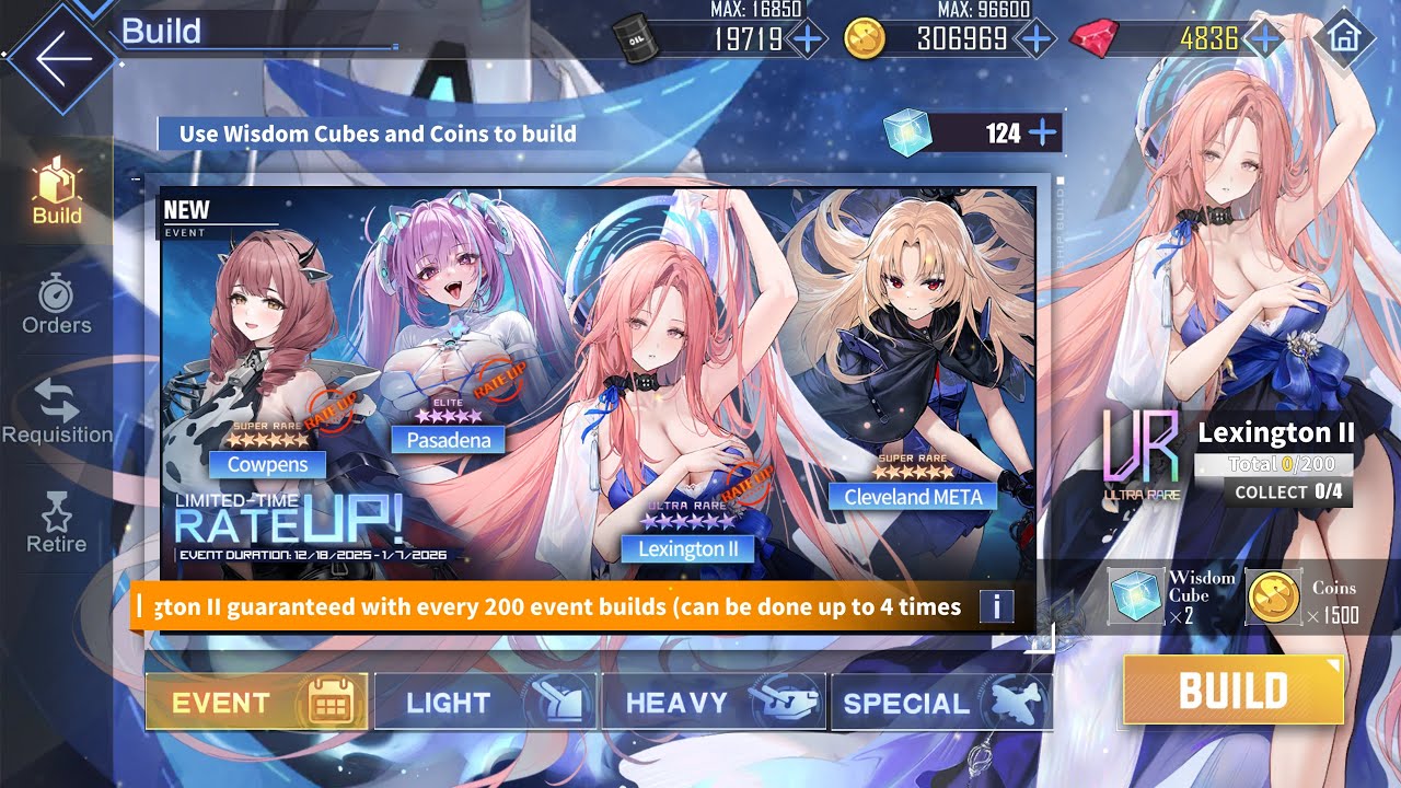 Azur Lane: New [A Note Through the Firmament] Event Build (USS Lexington II) With Bad Ending