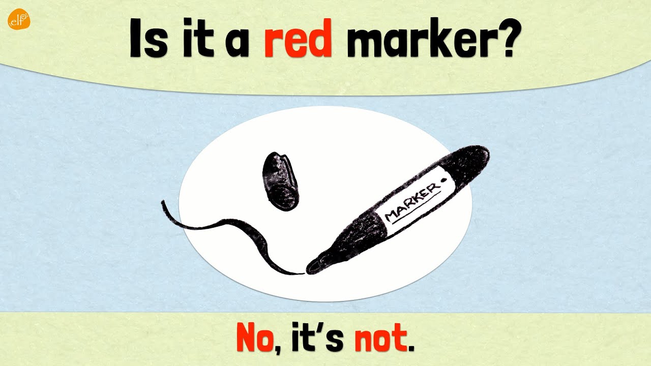 English Pattern Practice for ESL (Is it ~? Yes, it is. No, it's not.) by ELF Learning