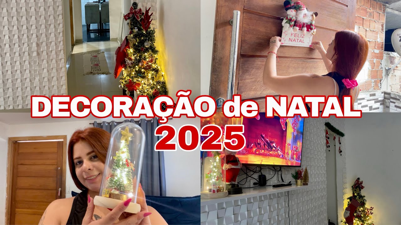 ESPECIAL DE NATAL: decoração de Natal 2025/ organizei a sala e ficou tudo lindo 🎄