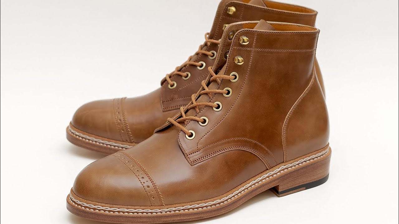 Junkard Service Boots in HORWEEN Bourbon Shell Cordovan!!!!