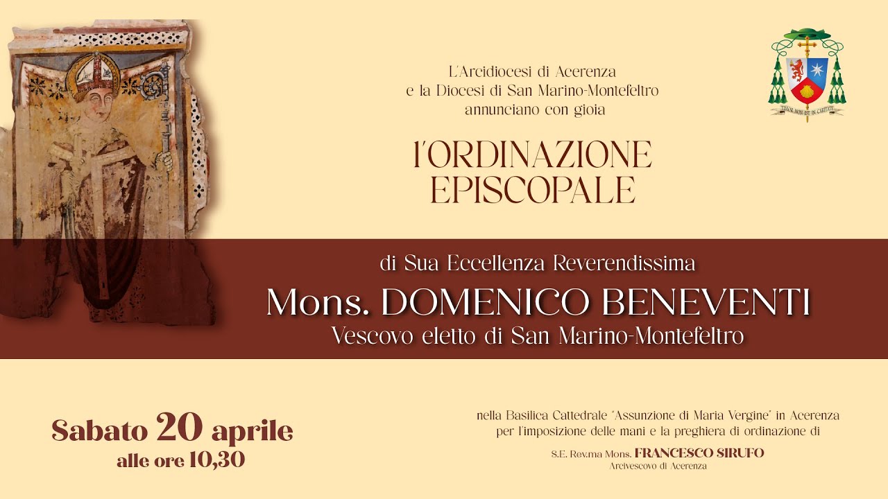 Ordinazione episcopale di S.E. Mons. Domenico Beneventi