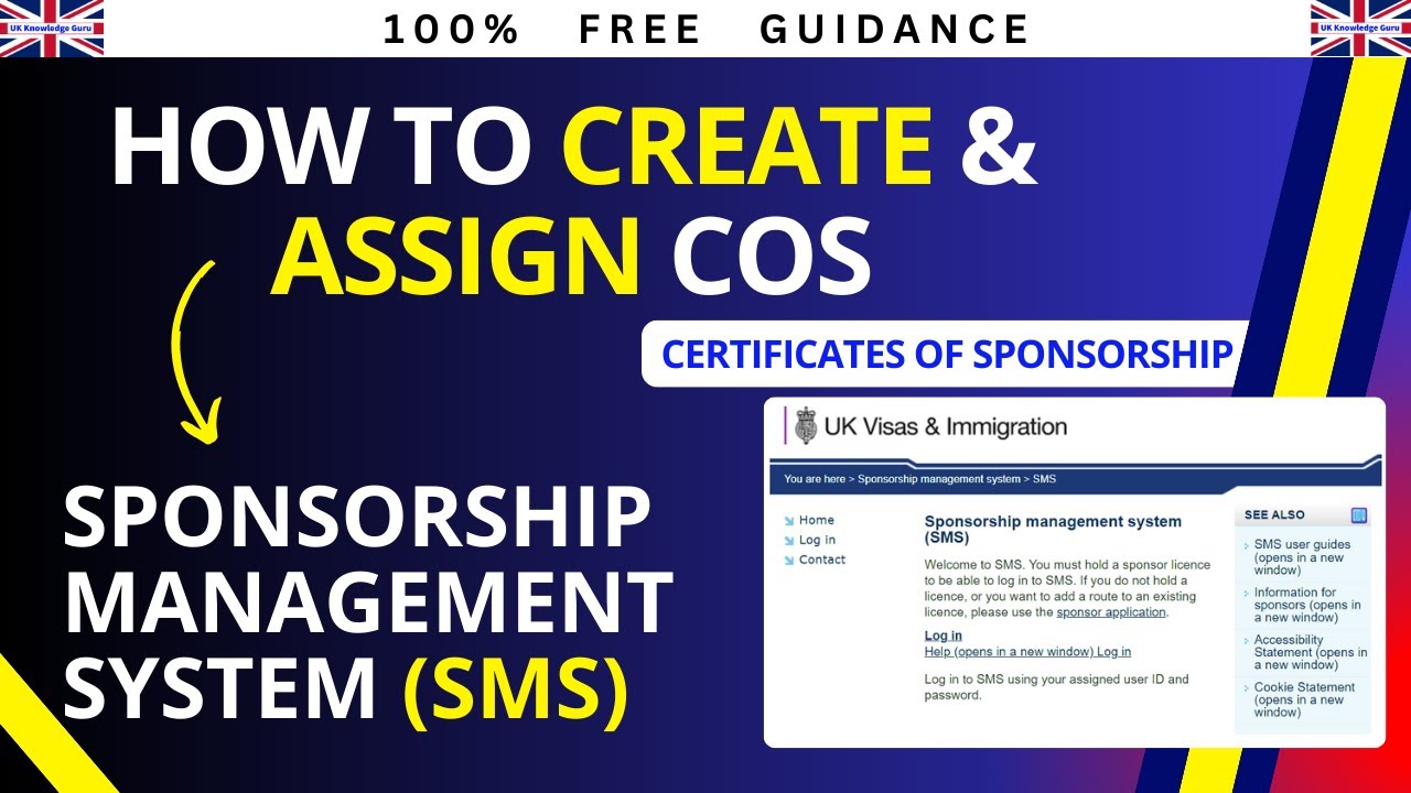 How to Assign CoS | How to Amend CoS | Delete CoS | Sponsorship Management System | SMS