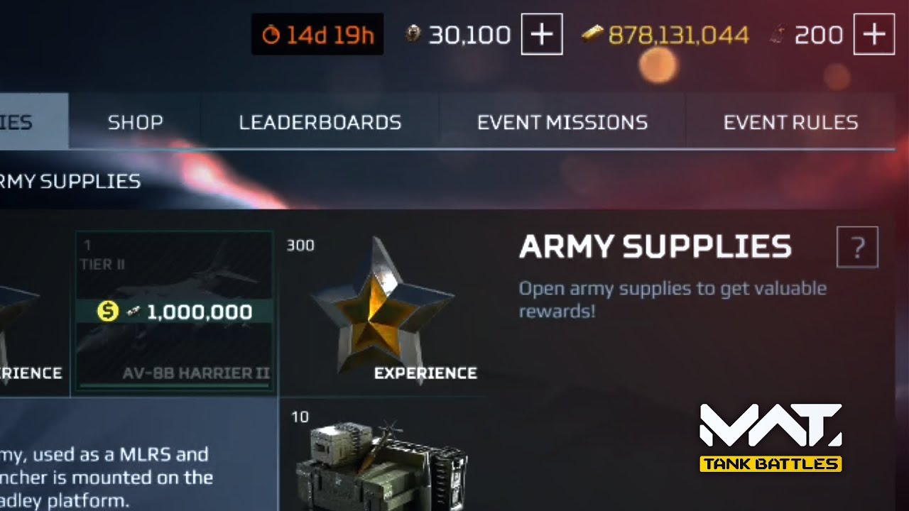 What can i get with 200 spin on new event? | MWT Tank Battles