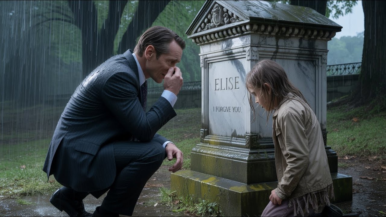 Ta femme est en vie…  murmure la  fille au millionnaire qui pleure devant la tombe