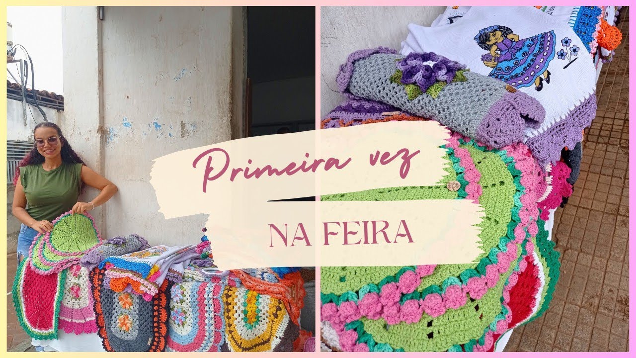 #vlog Crochê na feira 🤩 será que tive vendas?  Contei tudinho como foi minha experiência