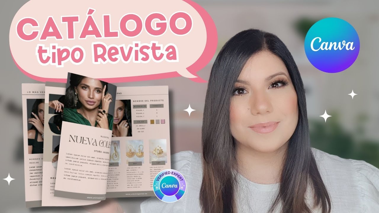 Diseña un CATÁLOGO estilo REVISTA en CANVA  🎁  Te dejo la plantilla