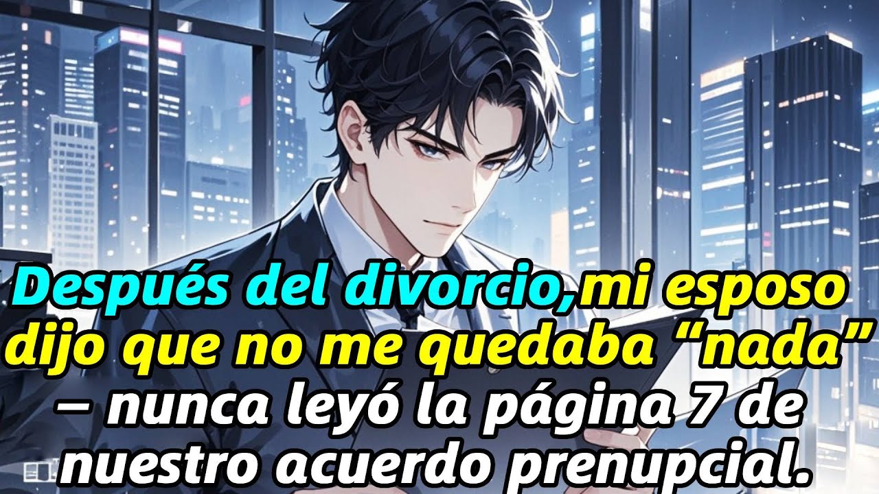 Tras el divorcio, mi esposo dijo que yo no tenía “nada” — pero nunca leyó la página 7 del prenup.