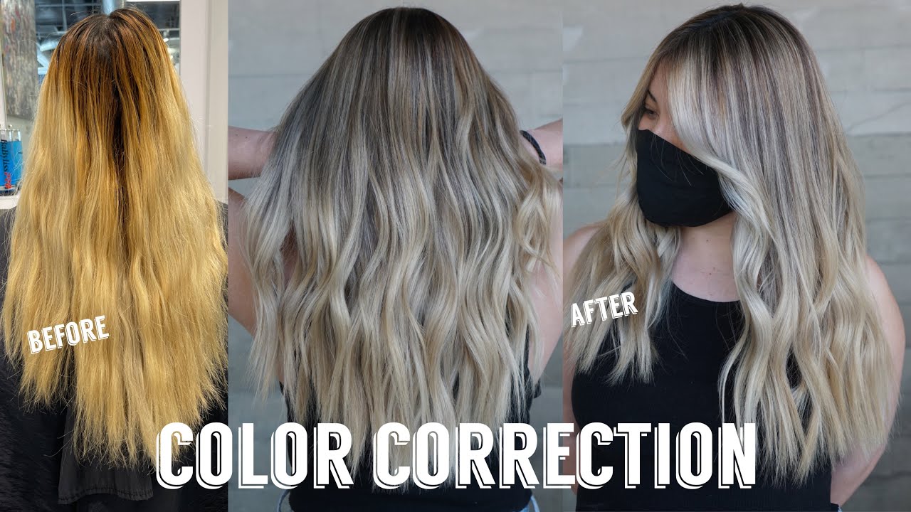Color Correction on At-Home Bleach | Highlights & Lowlights Hair Transformation
