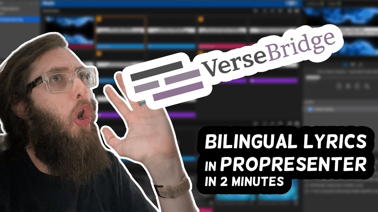Создавайте двуязычные слайды ProPresenter за 2 минуты (английский + испанский) | Демонстрация Ver...