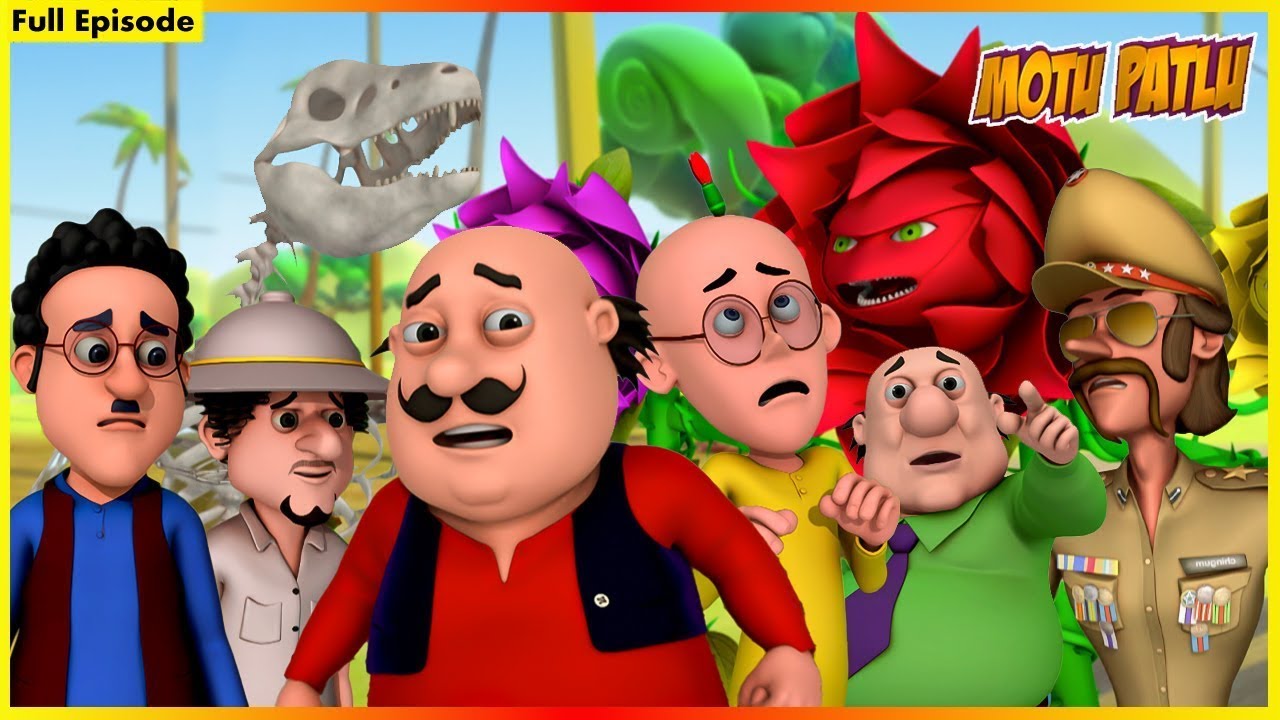 పాట్లు జల్దీ కుచ్ కరో, డైనోసార్ మేరే పీచే హై! | Motu Patlu | Full Episode 71