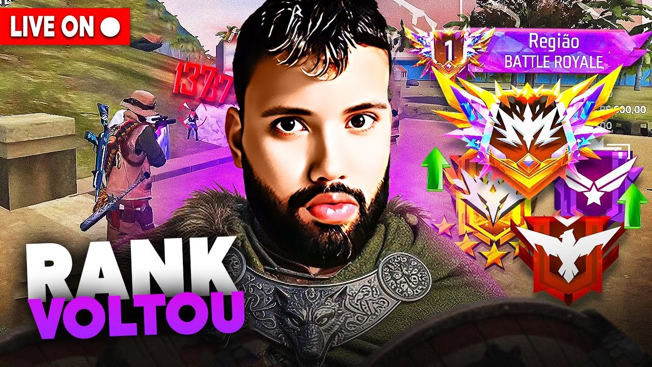 RANK 50 VOLTOU❤️ FT. MEGADRAGOM E APELAPATO ❤️ VINIZAO LIVES ❤️ FREE FIRE AO VIVO