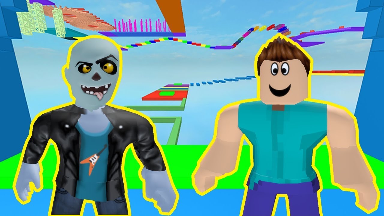 Zombik ve Steve Geçilmesi Zor Parkurda 🤣 - Roblox