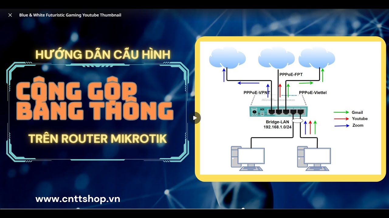 Hướng dẫn Cấu Hình Cân Bằng Tải, Cộng Gộp Băng Thông 2 WAN, 3 WAN trên Mikrotik bằng lệnh trong CLI