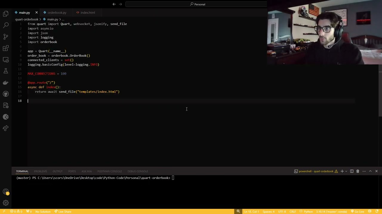 Async Websocket OrderBook in Python!