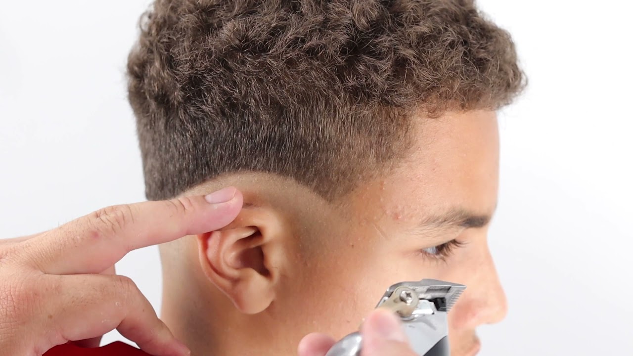 Skin Fade with curls