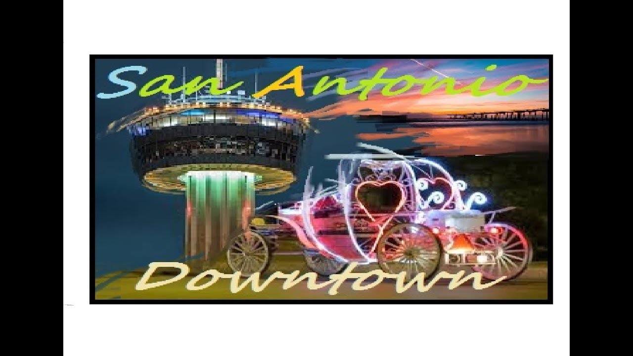 DRIVING DOWNTOWN - San Antonio Downtown in 4K - Sunset Drive - TX USA
