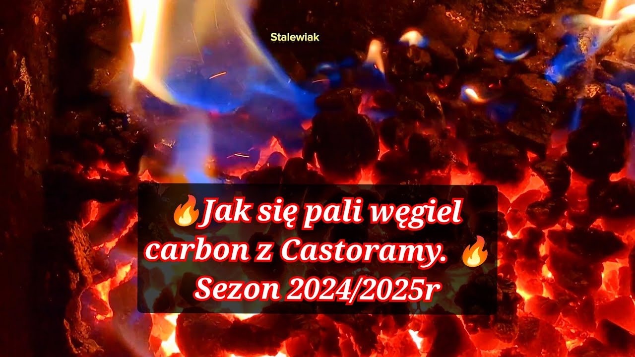 🔥 Jak się pali carbon węgiel groszek plus z Castoramy w kotle górnego spalania. 🔥