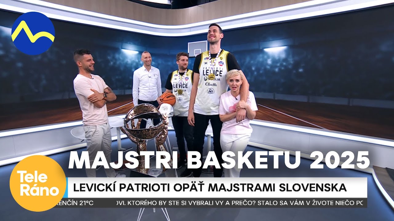 Patrioti Levice - majstri Slovenska v basketbale 2025 | Teleráno