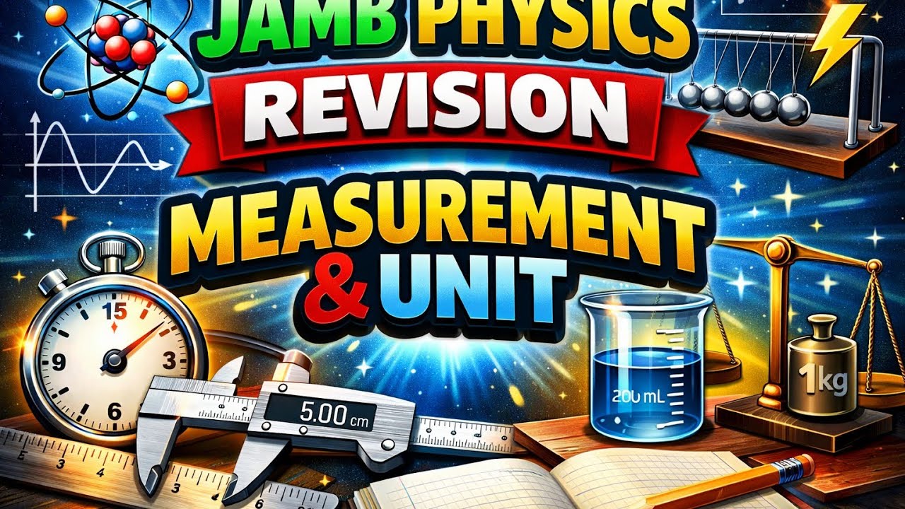 JAMB PHYSICS REVISION: Lecture note on Measurement and Unit 