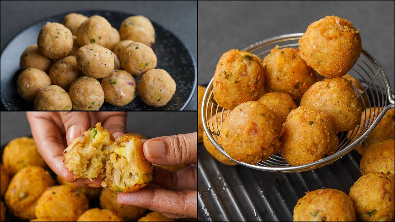 Crispy Poha Potato Ball Recipe | Delicious Flatten Rice Aloo Snacks | Poha Snacks Recipe | N'Oven