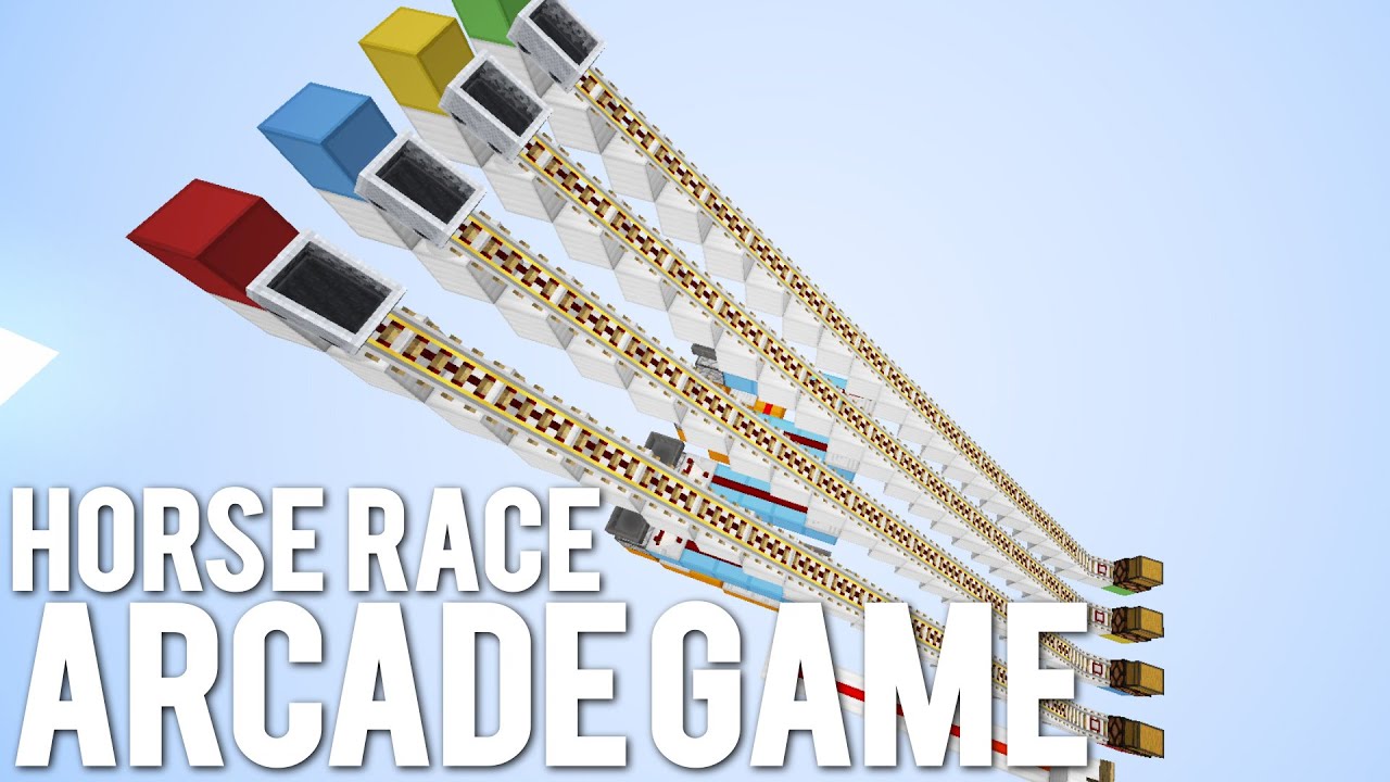 Minecraft: Horse Racing Simulator Arcade Game! [Mini Game]